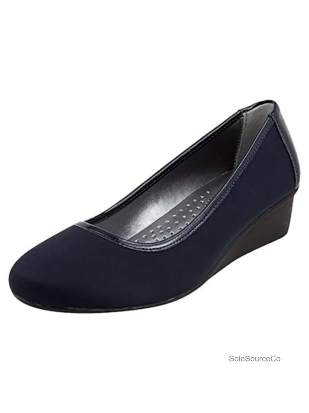 Neoprene Closed Toe Wedge Platform Pull-On Shoes